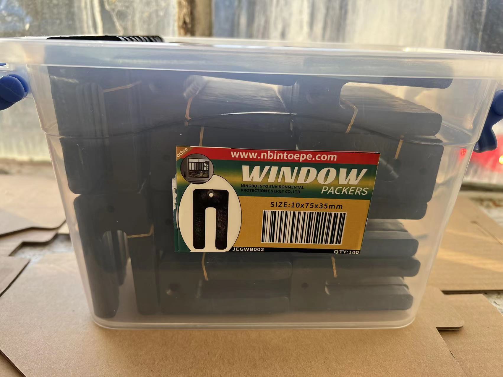 Window Packer Black 10*75*35mm 100PC/each